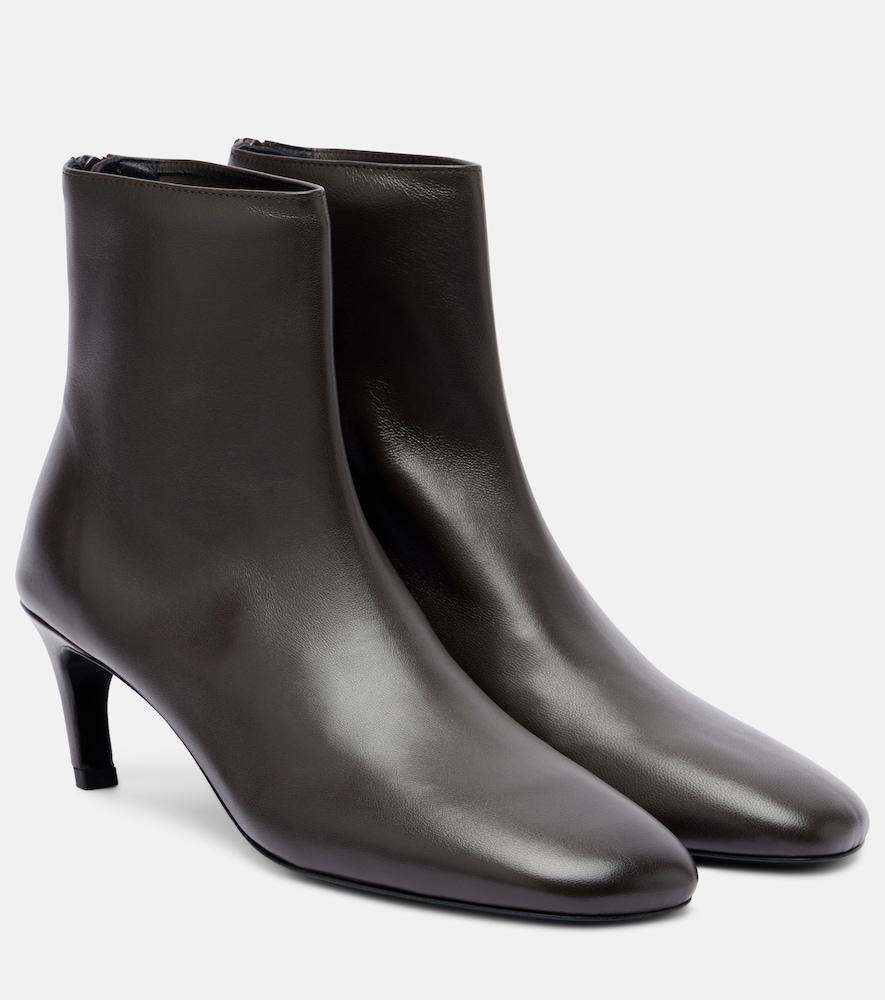toteme leather ankle boots