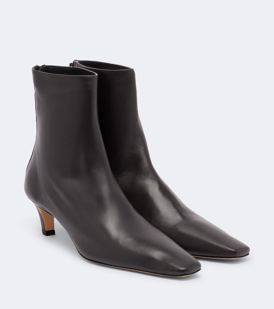 toteme leather ankle boots