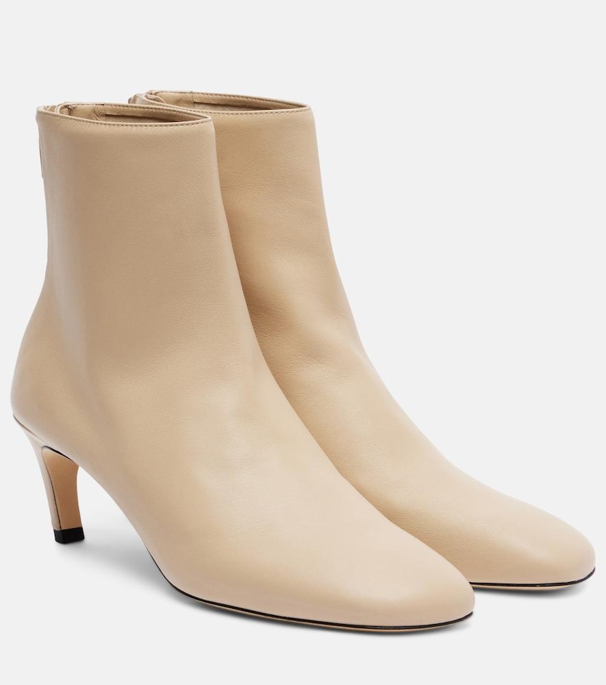toteme leather ankle boots