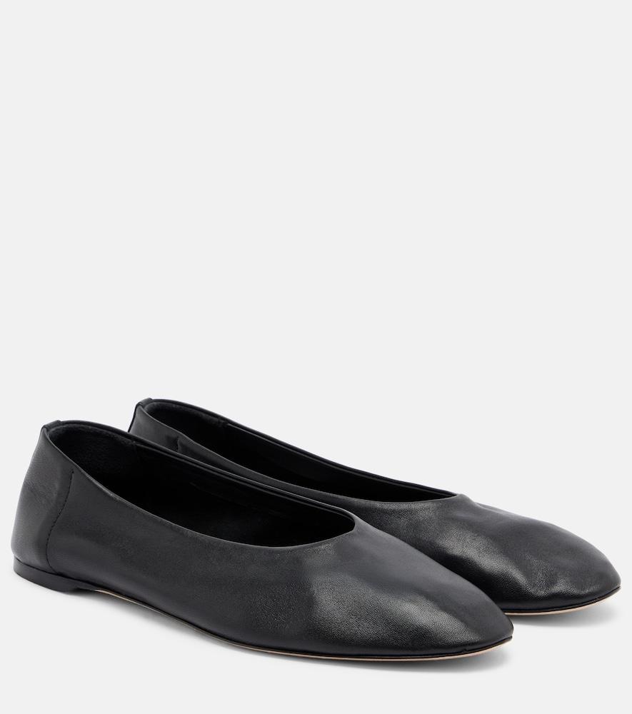 toteme leather ballet flats