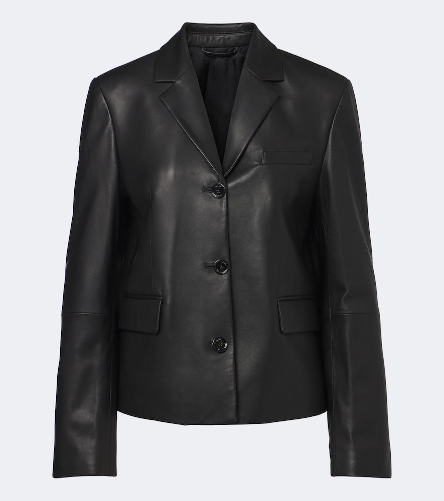 toteme leather blazer