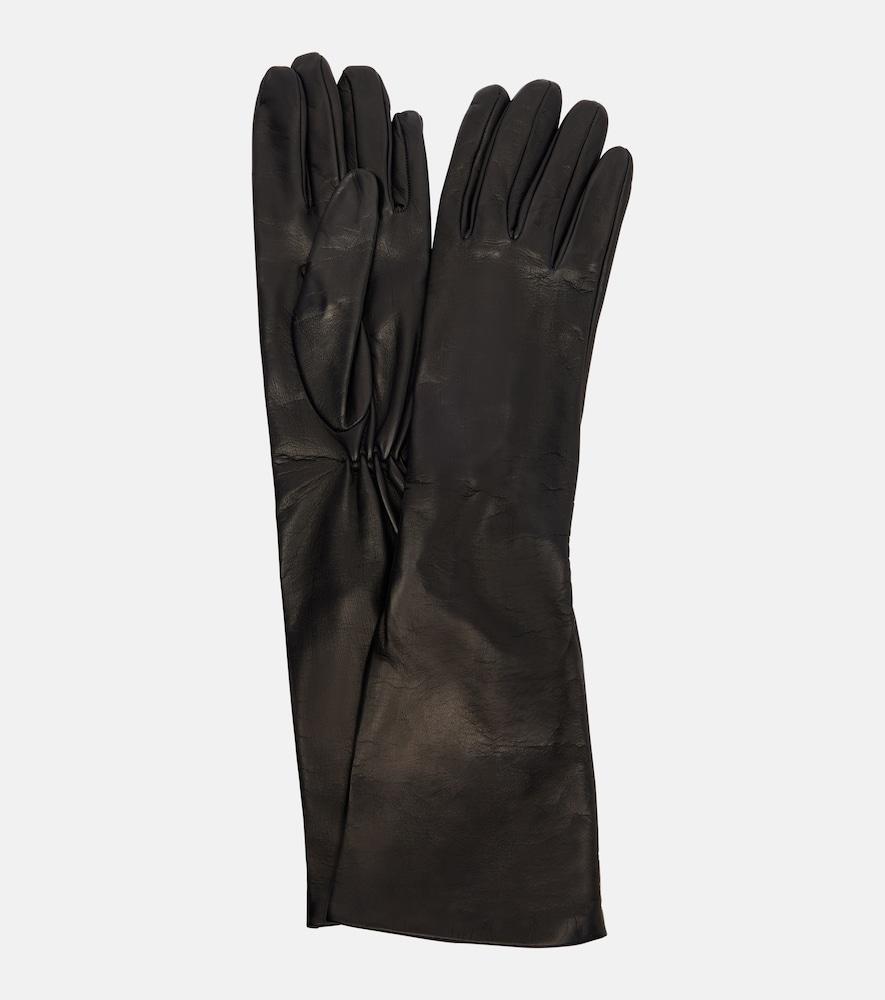 toteme leather gloves