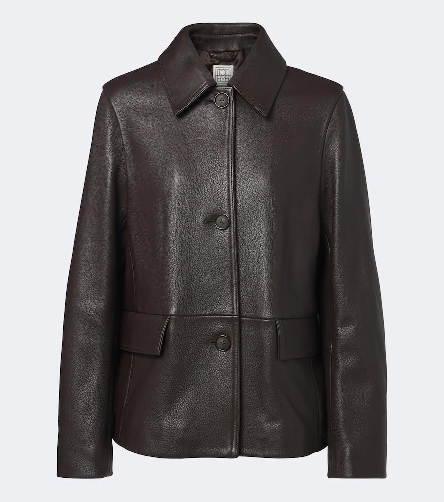 toteme leather jacket