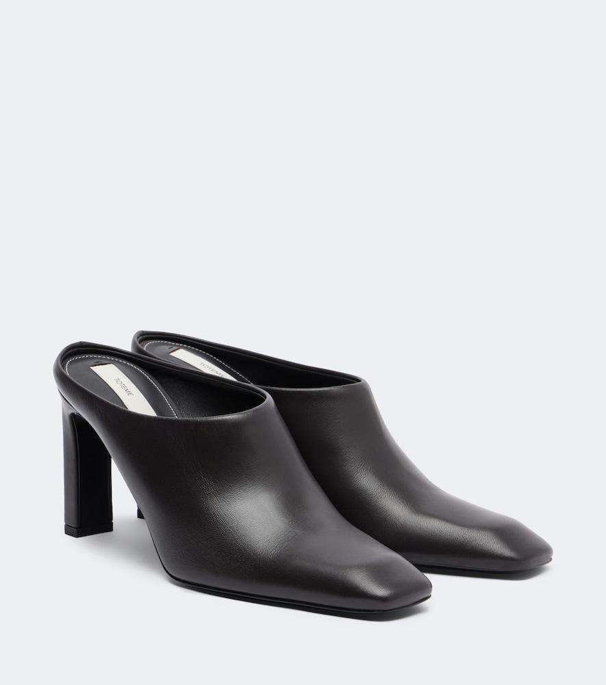 toteme leather mules