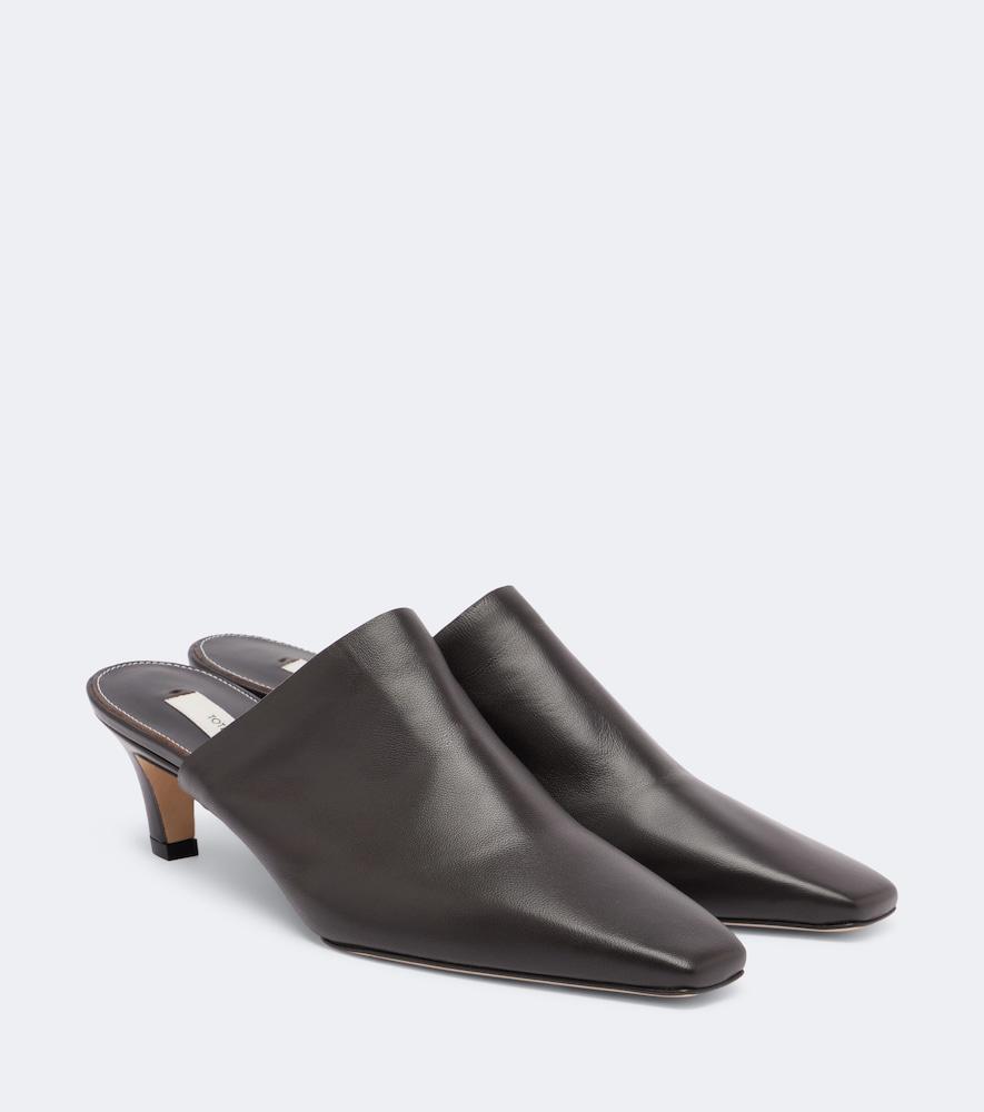 toteme leather mules