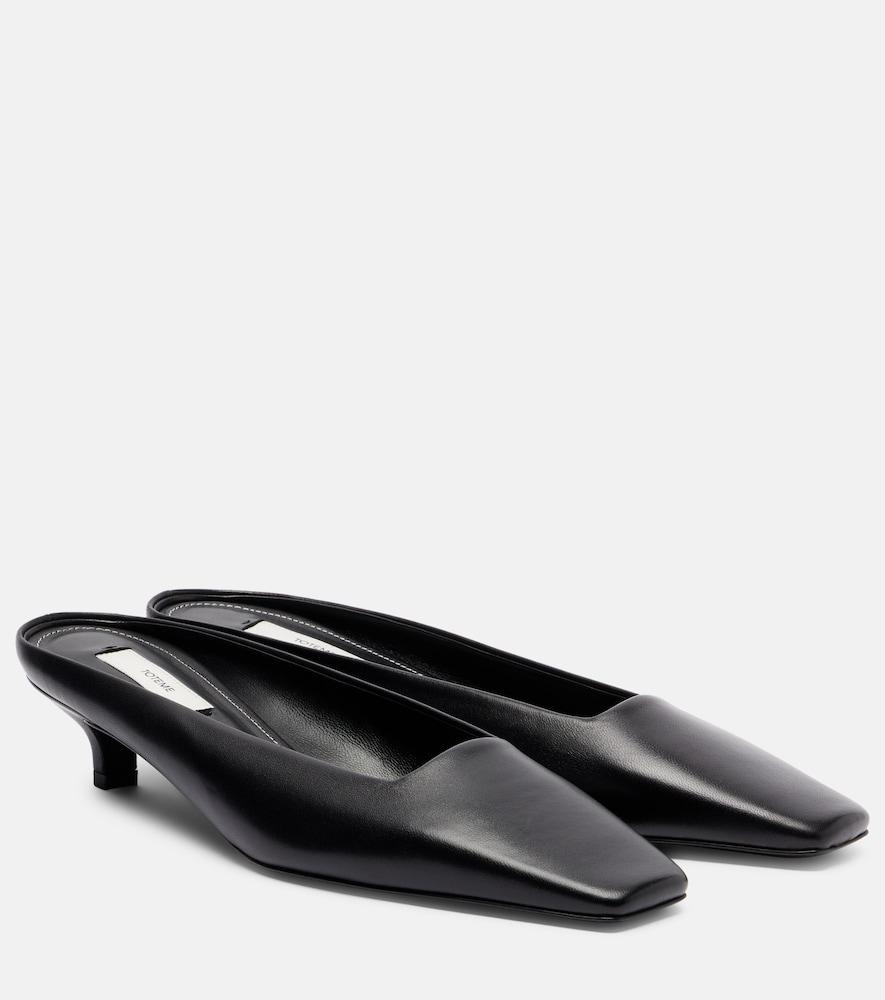 toteme leather mules
