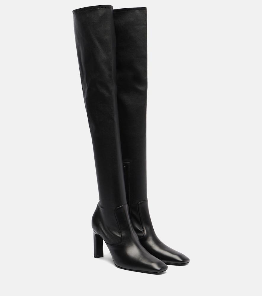 toteme leather over-the-knee boots