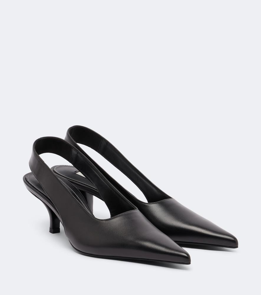 toteme leather slingback pumps