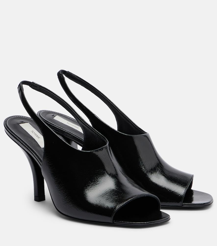 toteme leather slingback sandals