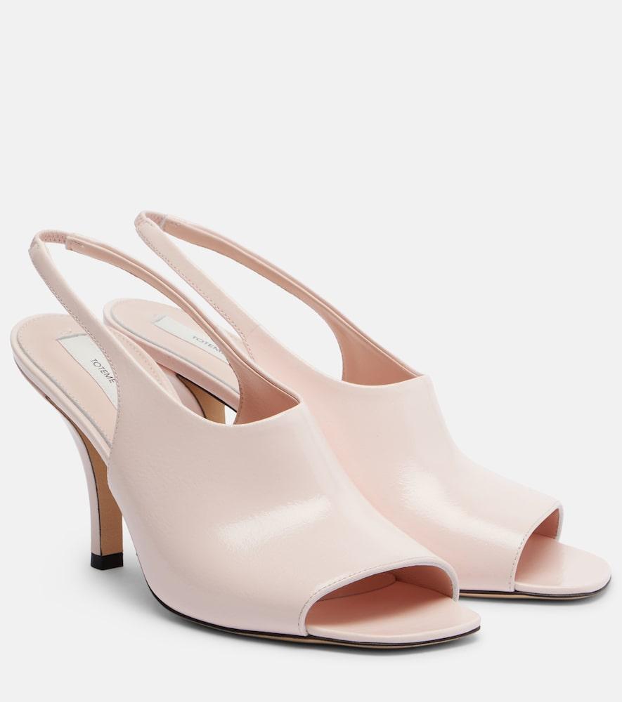 toteme leather slingback sandals