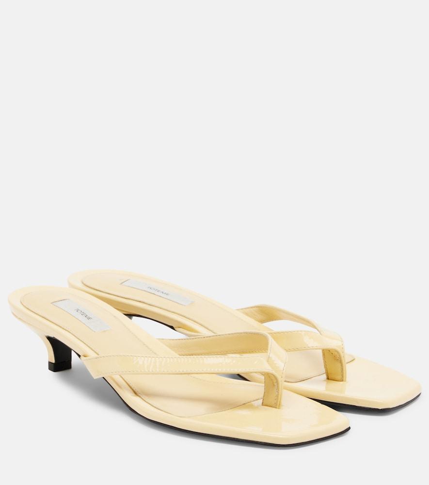 toteme leather thong sandals
