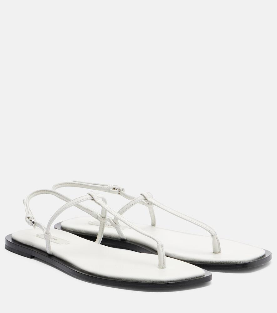 toteme leather thong sandals