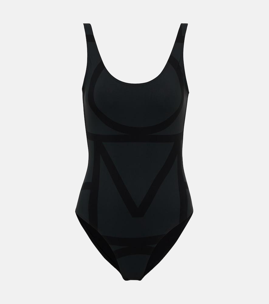 toteme logo swimsuit
