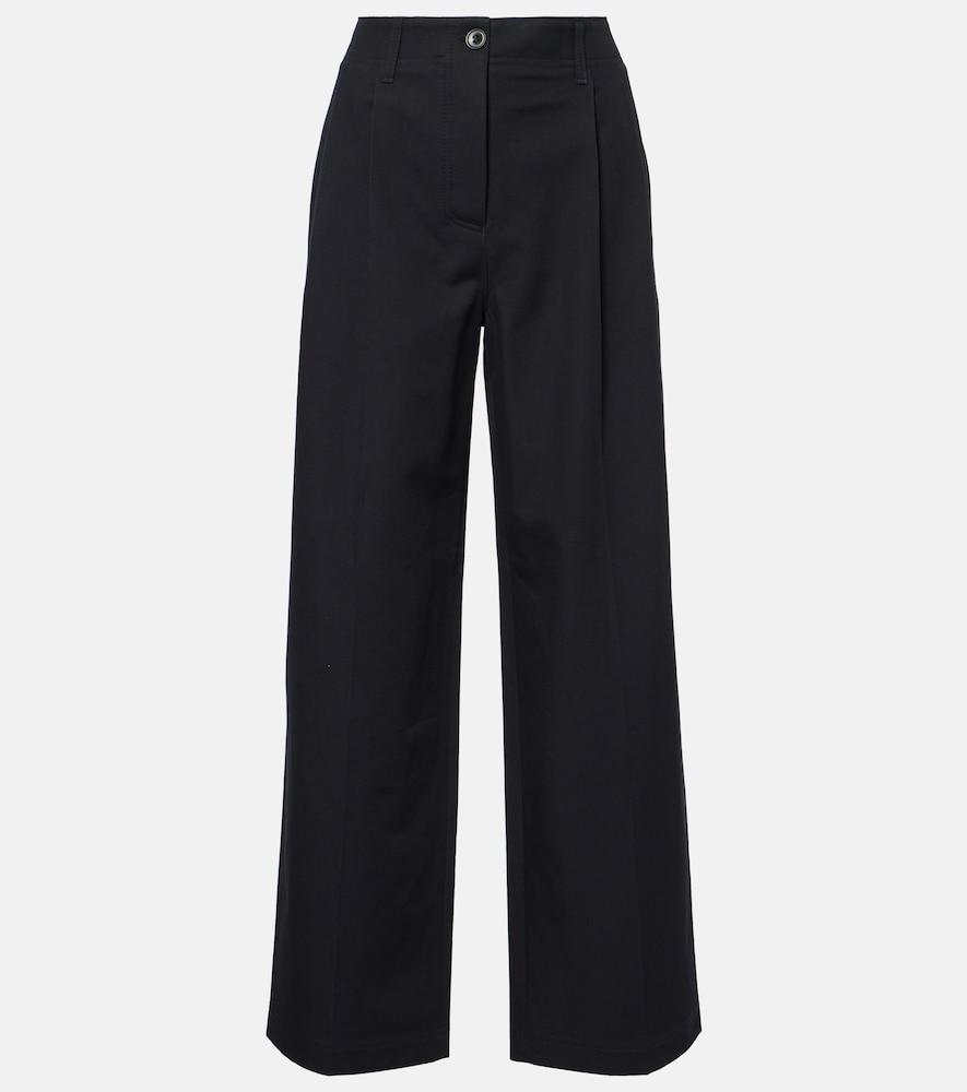 toteme mid-rise cotton twill chinos