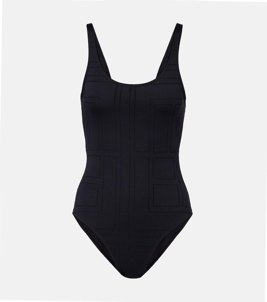 toteme monogram jersey swimsuit