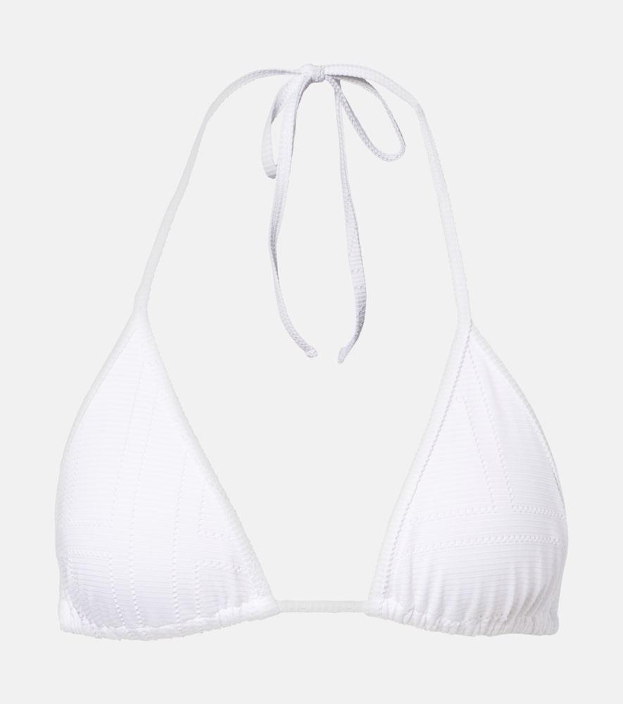 toteme monogram pointelle bikini top