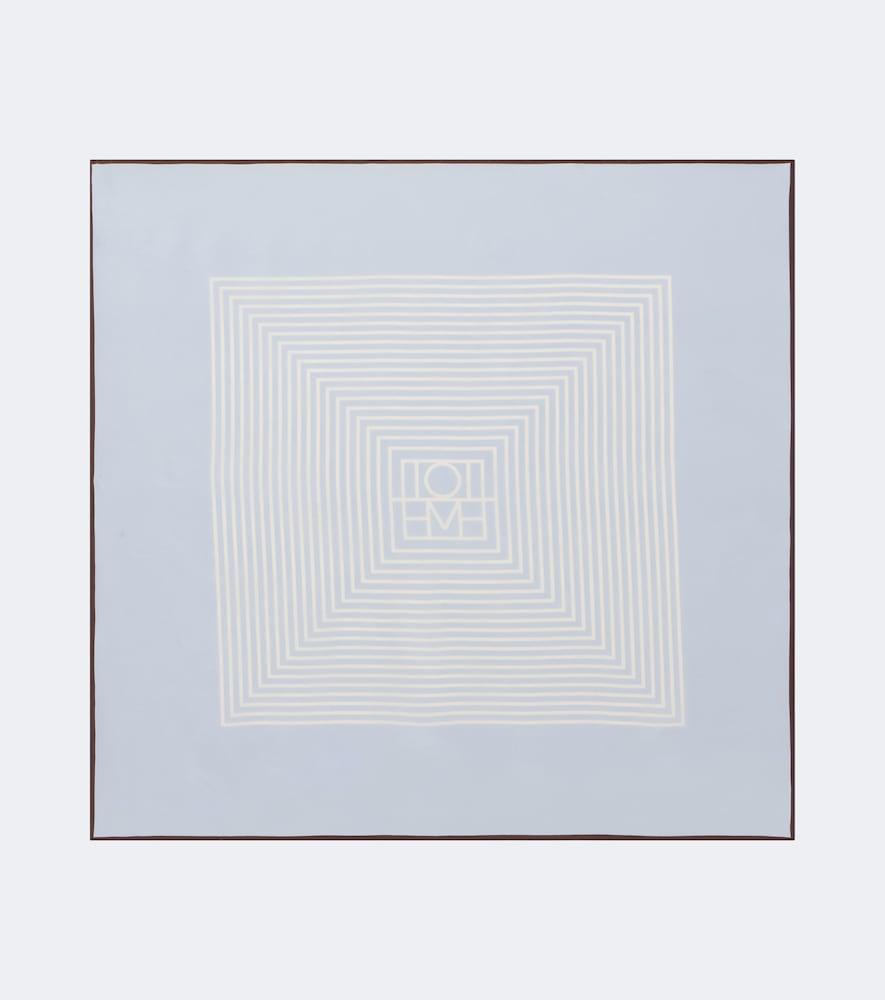 toteme monogram silk scarf