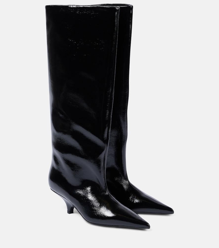 toteme patent leather knee-high boots