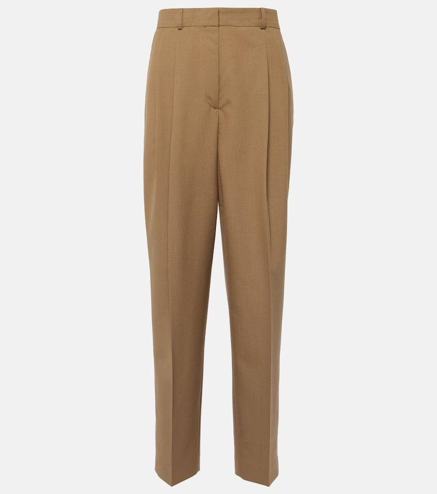 toteme pleated straight pants
