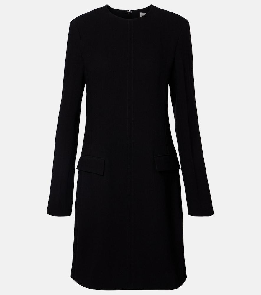 toteme pocket crêpe minidress