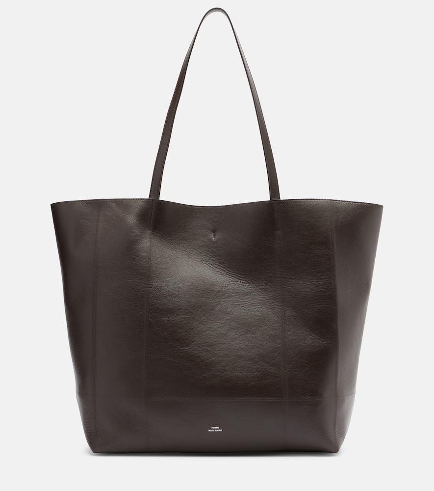 toteme roam large leather tote bag