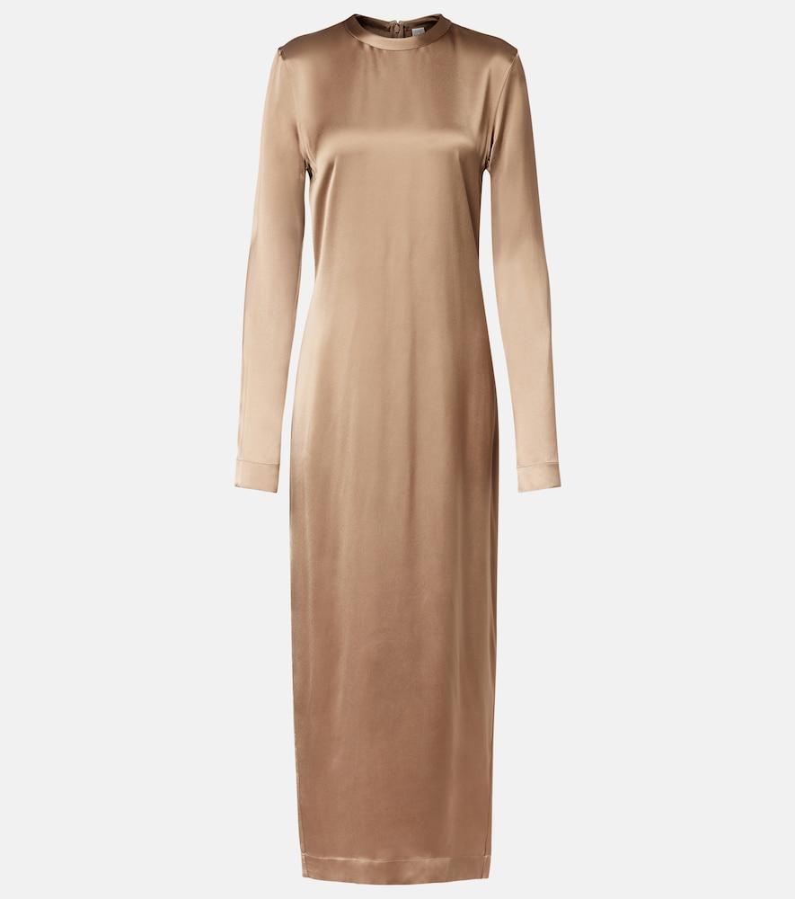 toteme satin maxi dress