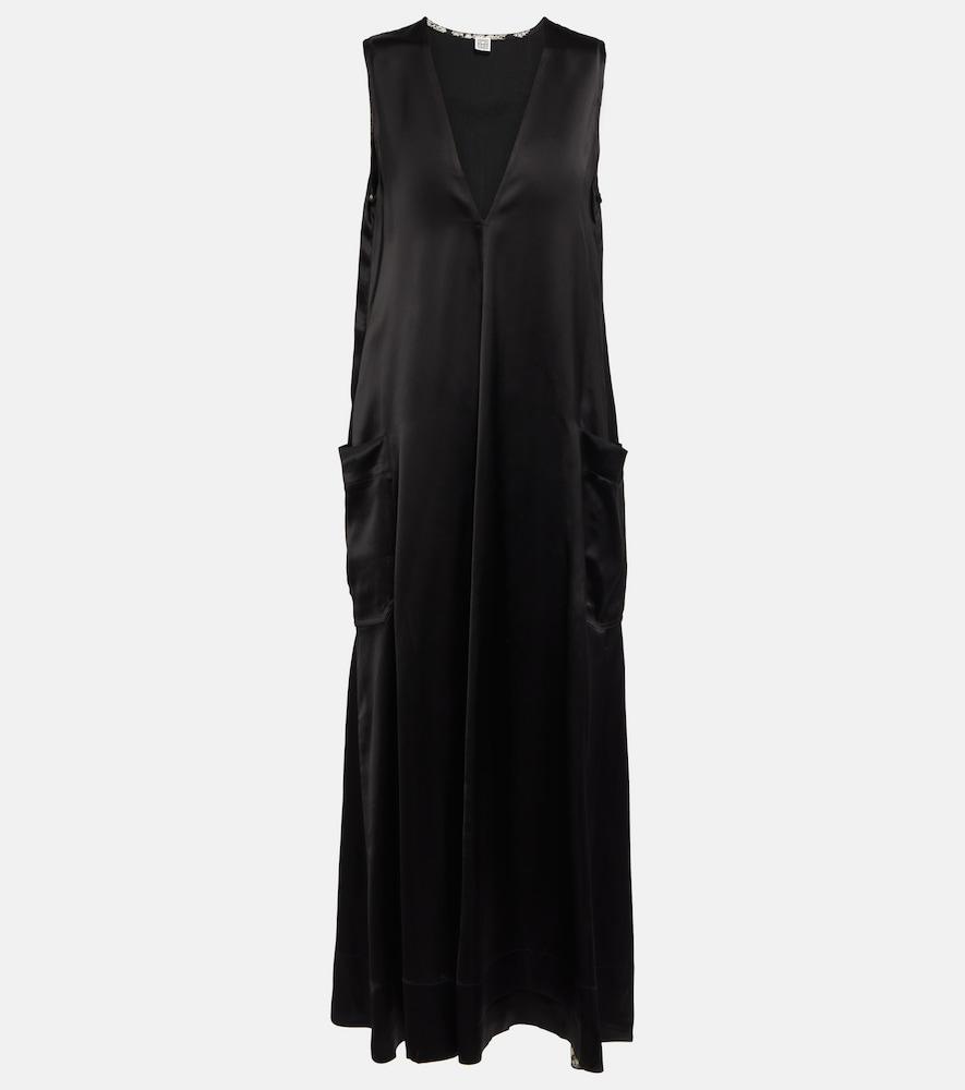 toteme satin midi dress