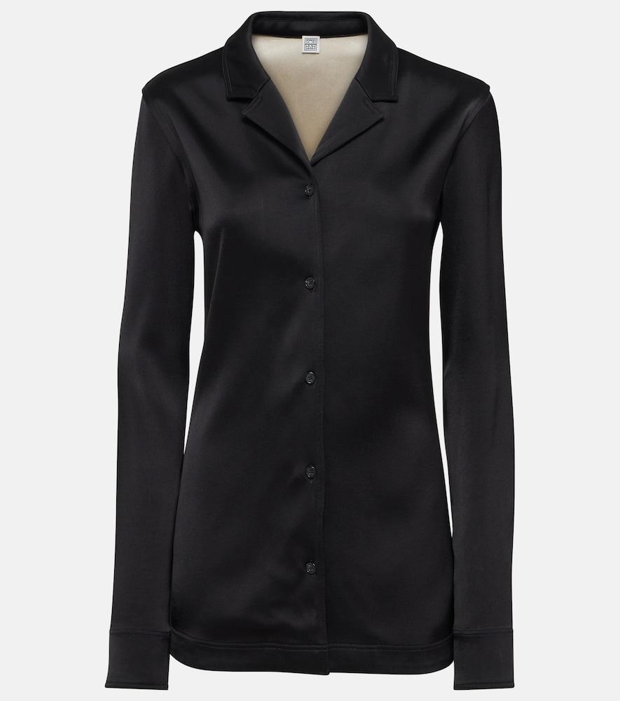 toteme satin shirt