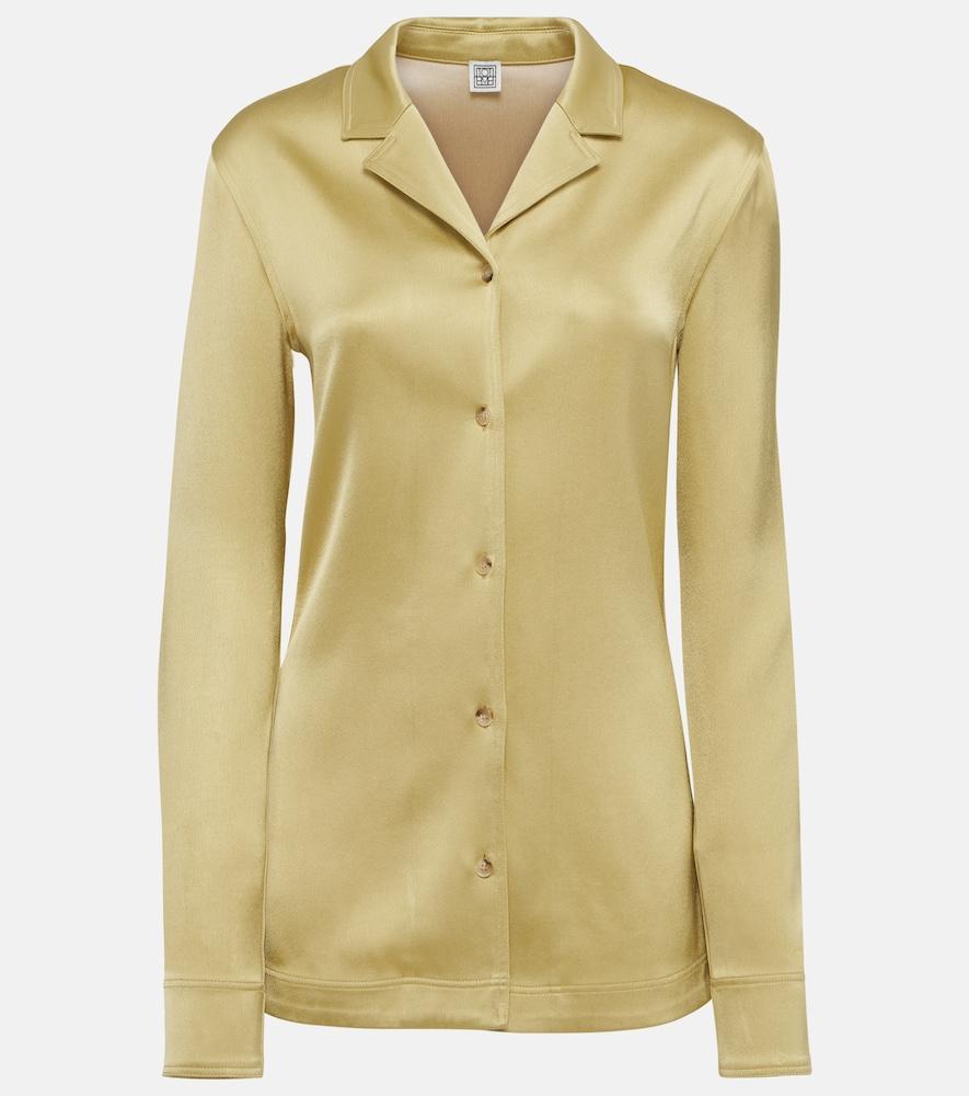 toteme satin shirt