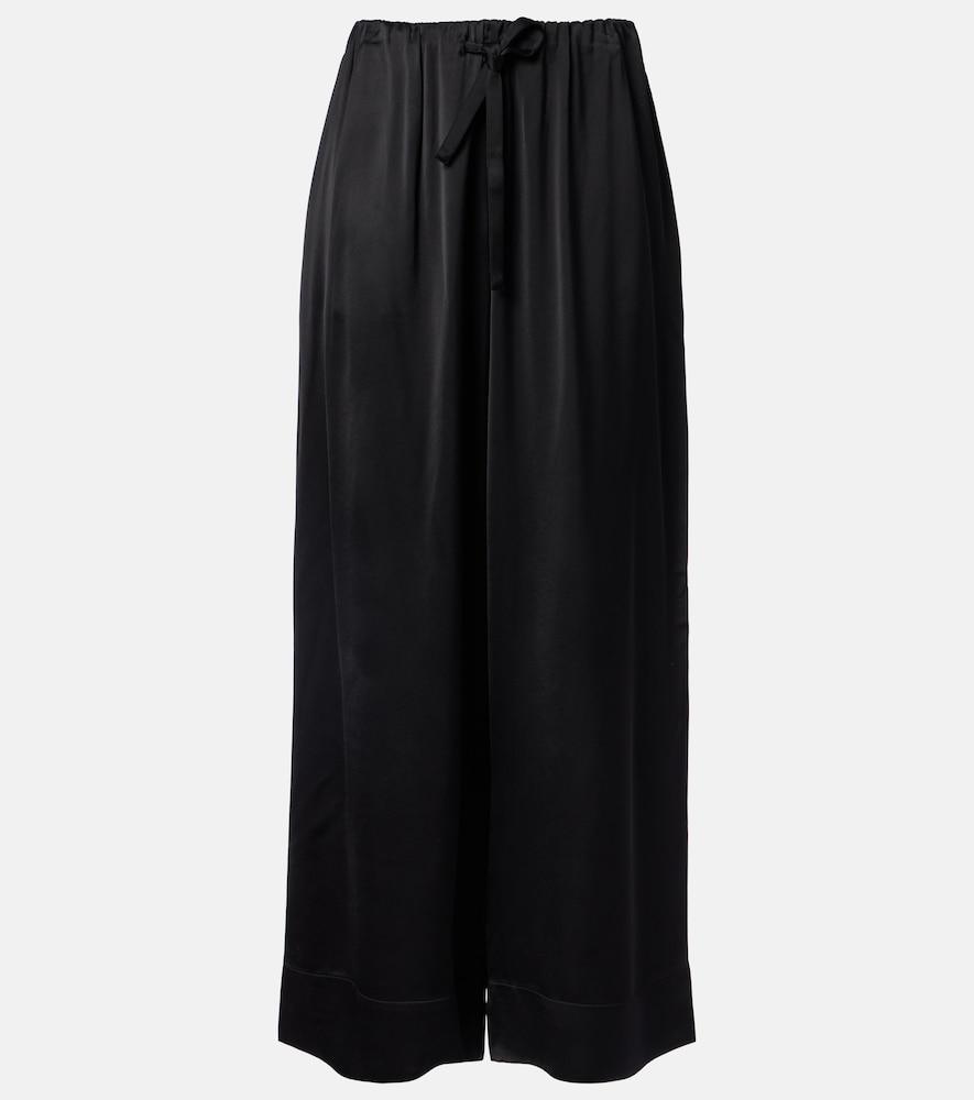 toteme satin wide-leg pants
