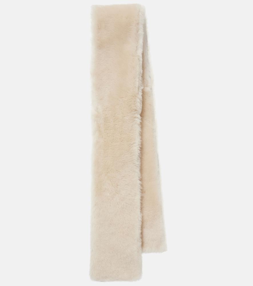 toteme shearling scarf