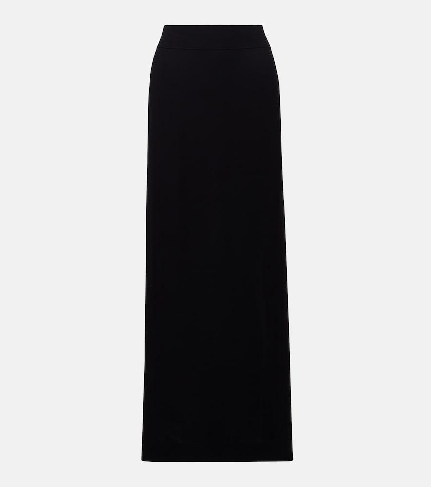 toteme side-slit crêpe maxi skirt