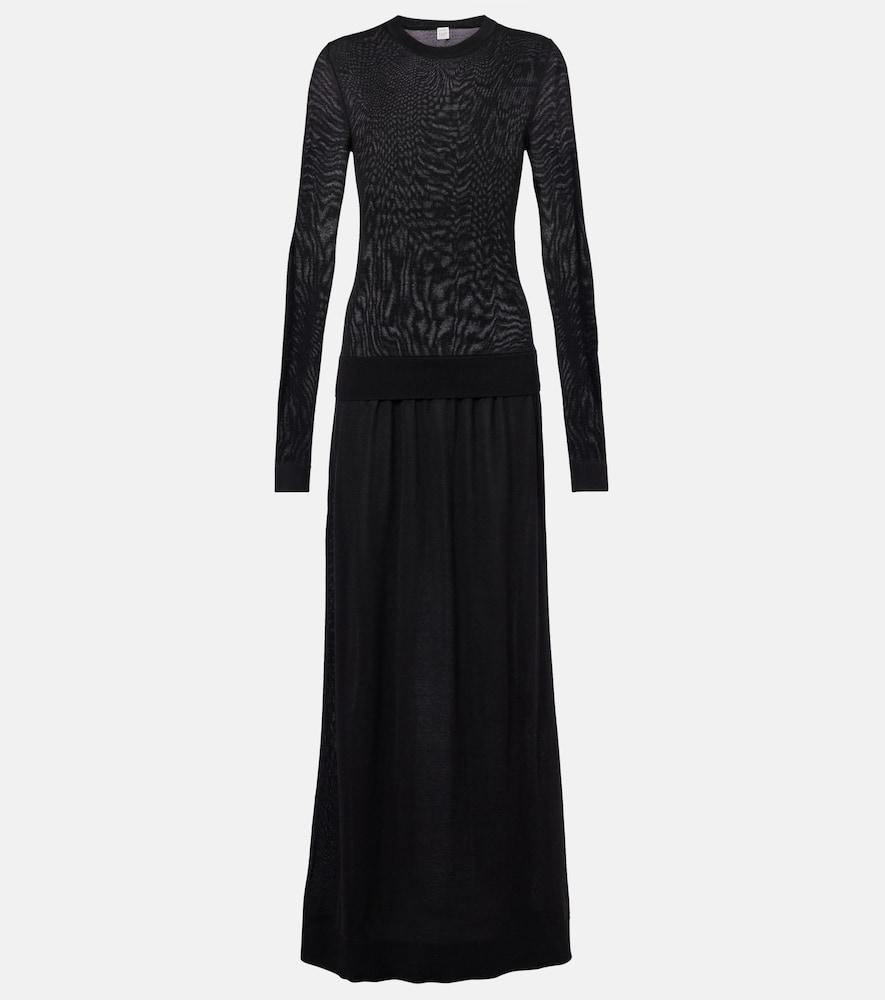 toteme silk-blend maxi dress