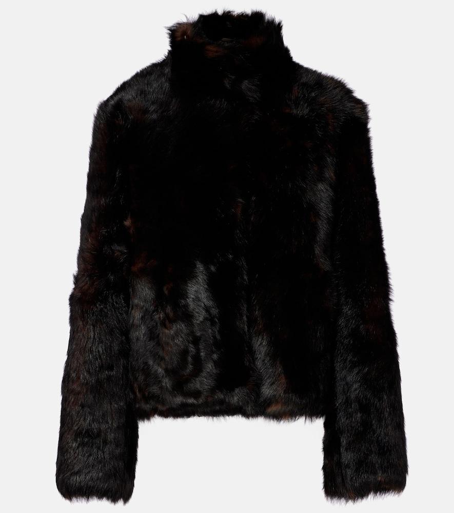 toteme silky shearling jacket