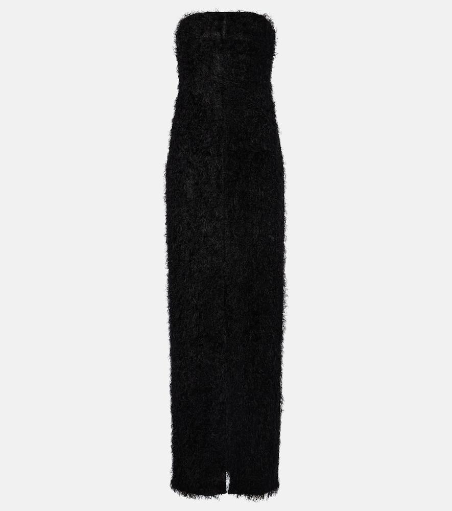 toteme strapless fil coupé midi dress