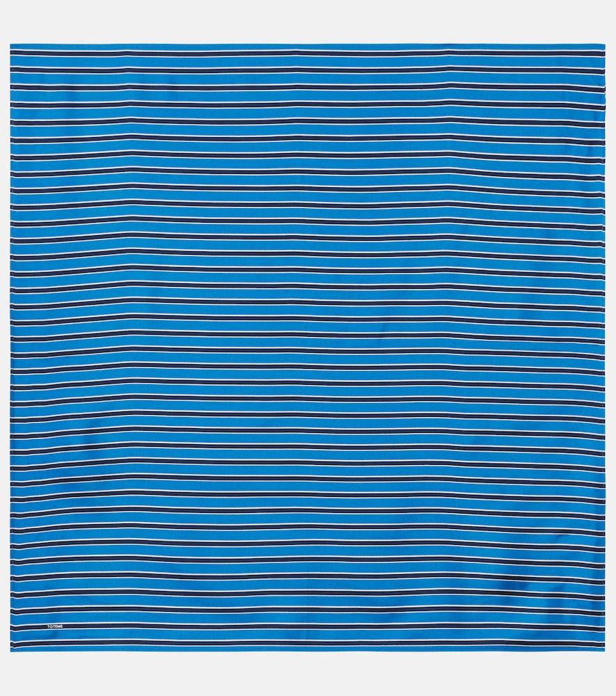 toteme striped silk scarf