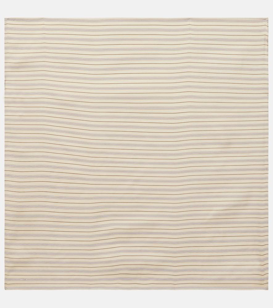 toteme striped silk scarf