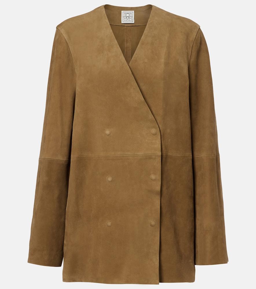 toteme suede blazer