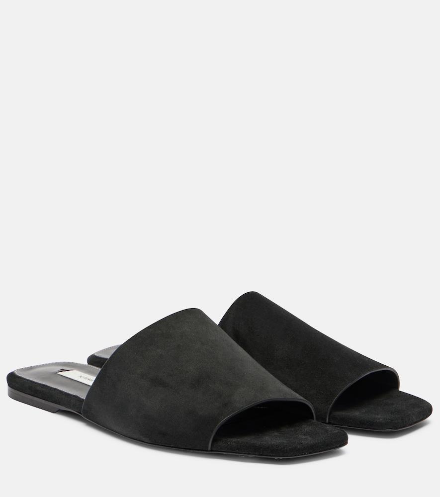 toteme suede slides