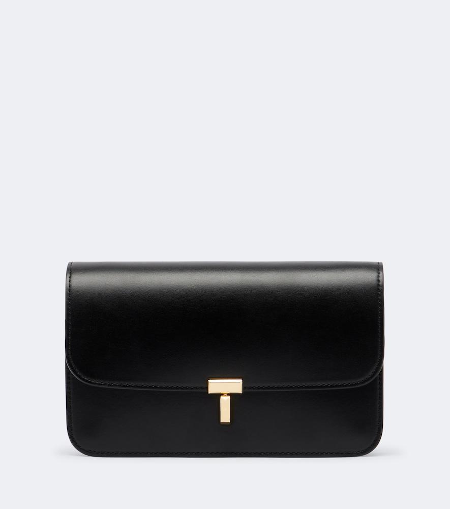 toteme t-lock leather crossbody bag