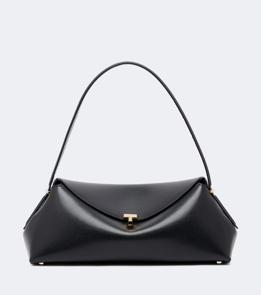 toteme t-lock small leather shoulder bag