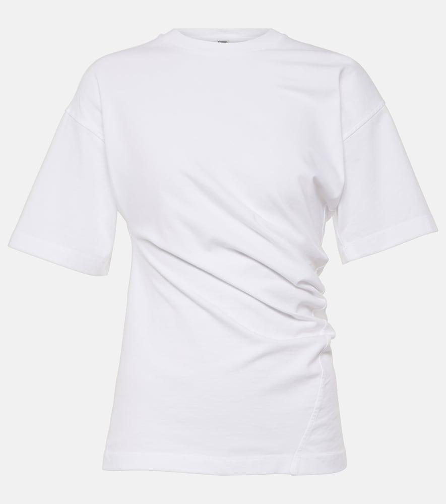 toteme twisted cotton jersey t-shirt