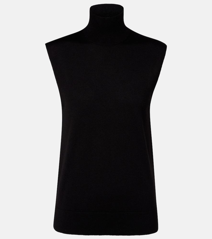 toteme wool and silk sweater vest