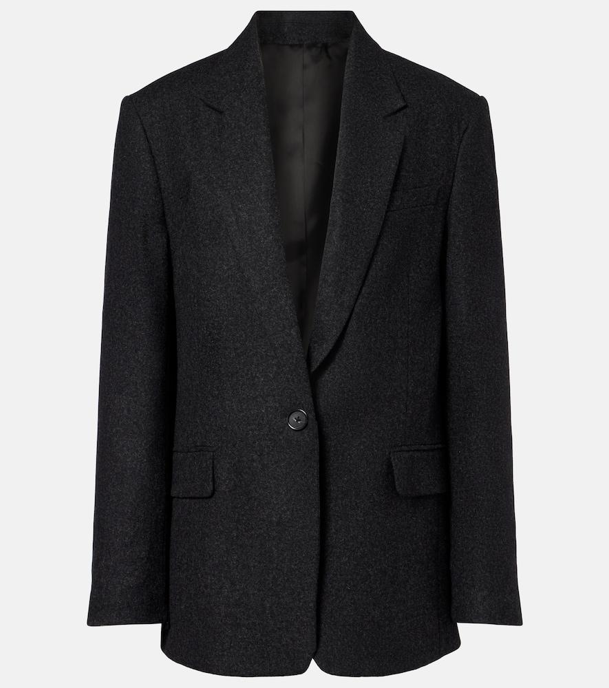 toteme wool-blend flannel blazer