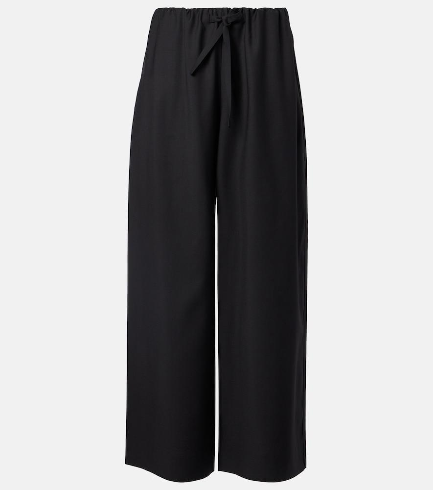 toteme wool wide-leg pants