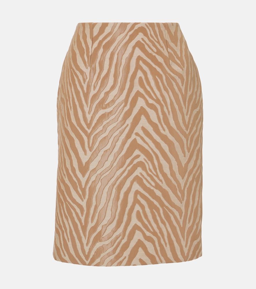 tove elia cotton-blend jacquard pencil skirt
