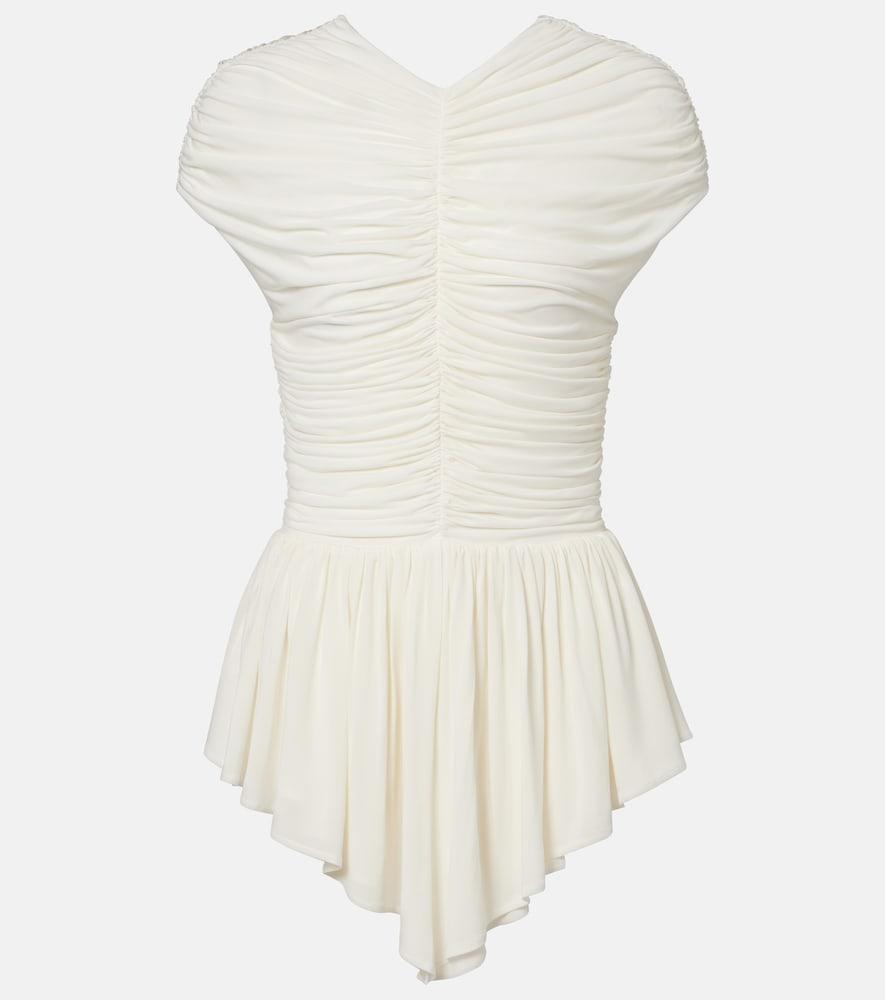 tove gabor ruched jersey top