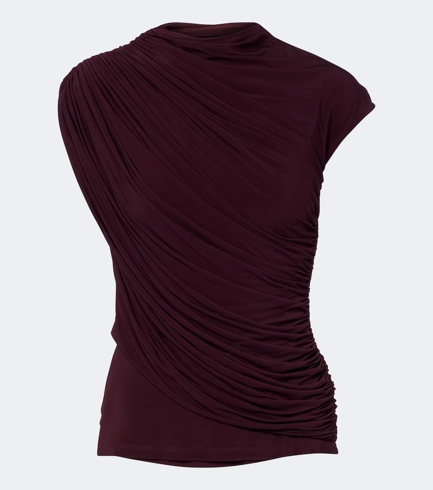tove khari draped jersey top