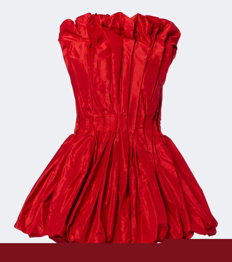 tove marina peplum silk taffeta top