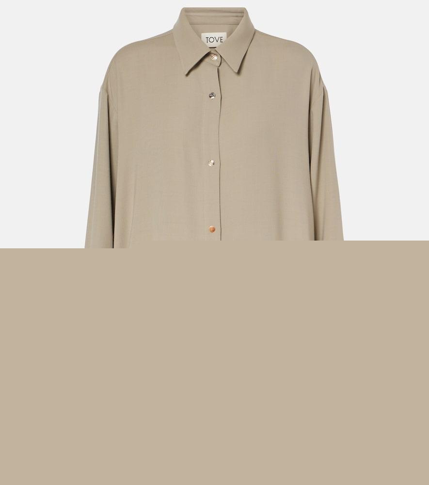 tove rumer wool-blend shirt